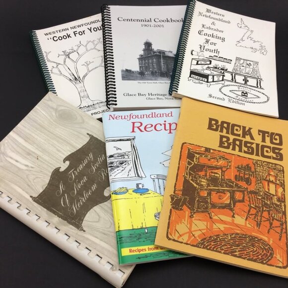 Vintage Newfoundland & Labrador and Nova Scotia Canadian Maritime Cookbooks Lot - Picture 1 of 16